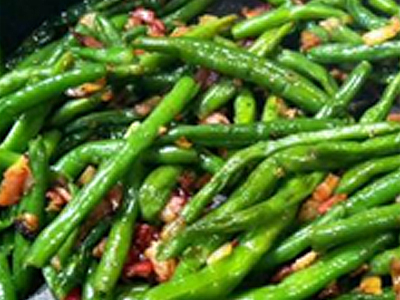 Garlic & Bacon Green Beans