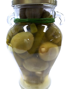 gordal olives stuffed with garlic and green chiles