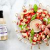Antipasto Skewers with Sweet Red Onion White Balsamic Dressing