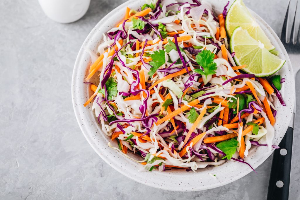 cilantro lime coleslaw with key lime white balsamic vinegar