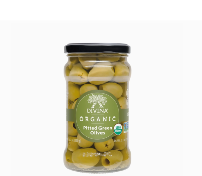 organic pitted green olives