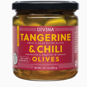 tangerine and chili stuffed olives